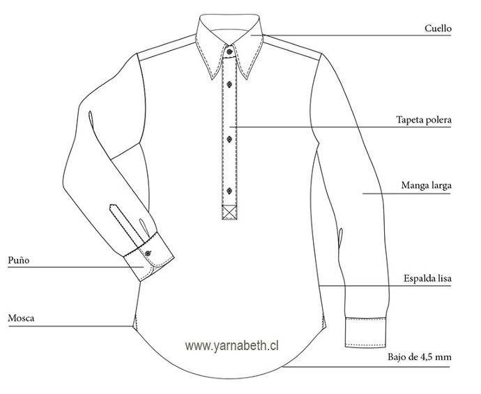 partes de una camisa