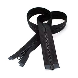 [CP510025BLACK] CIERRE PLASTICO SEPARABLE #5 100cm 25pcs/bag C:BLACK